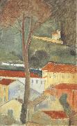 Amedeo Modigliani, Landscape at Cagnes (mk39)